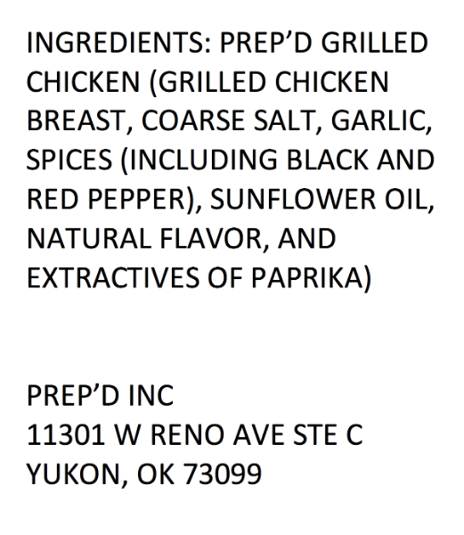 The Staple - Grilled Chicken Breast - Keto - Prep'd Tulsa 