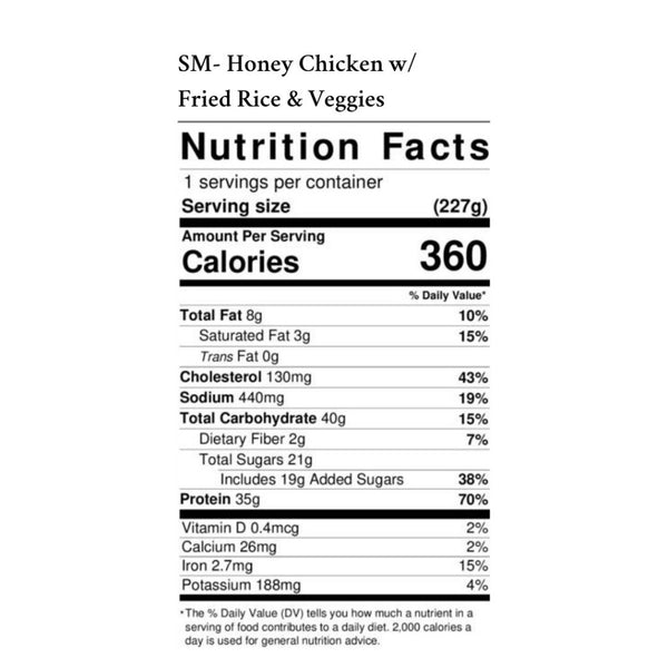 Prep'd Tulsa- SM Honey Chicken Nutrition Facts